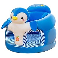 Baby Chair Sit Me Up Cute Penguin Design Sit Me Up Floor Seat for Baby Comfy Plush Infant Upseat Baby Seat Removable and Washable