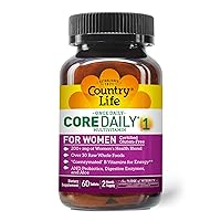 Core Daily-1 Multivitamins for Women, Energy Support, 60 Tablets, 2 Month supply