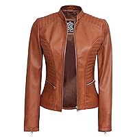 Decrum DISC Women Leather Jackets - Leather Jackets Women Brown| [1300174] N-185, L