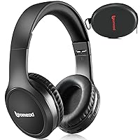 Bluetooth Headphones Over Ear, 70H Playtime and 3 EQ Music Modes Wireless Headphones with Microphone, HiFi Stereo Foldable Lightweight Headset, Deep Bass for Home Office Cellphone PC