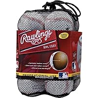 Official League Recreational Use Practice Baseballs | Youth | Bag of 12 | OLB3BAG12 | 12 Count