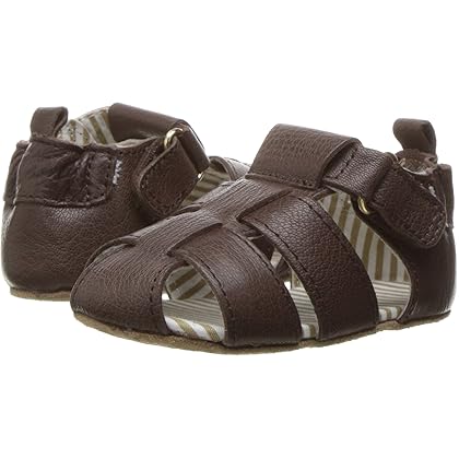 Robeez Baby Boys and Unisex First Kicks Slip Resistant Sandals for Infant and Toddler, 0-24 Months