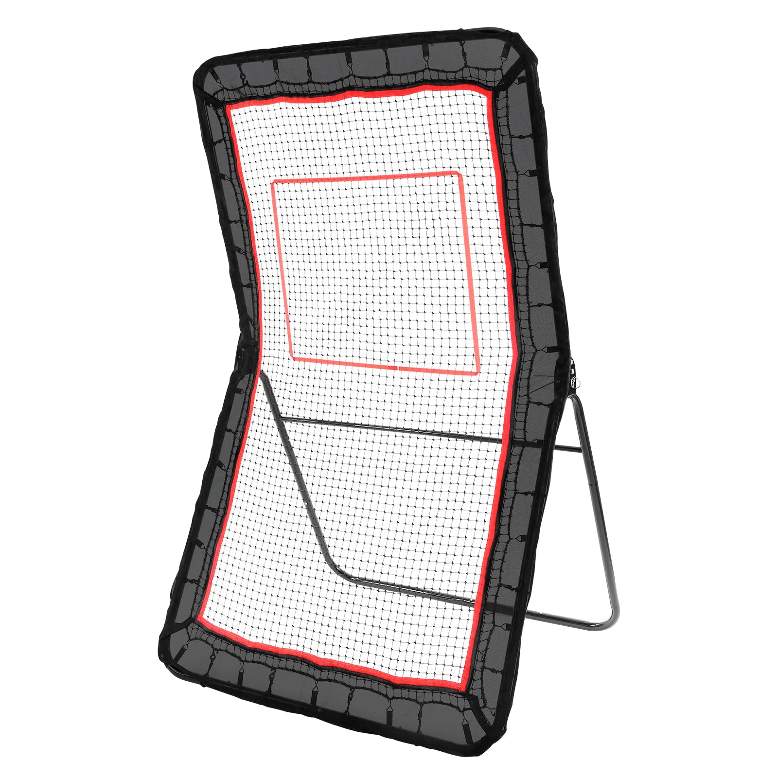 VEVOR Lacrosse Rebounder for Backyard, Volleyball Bounce Back Net, Pitchback Throwback Baseball Softball Return Training Screen, Adjustable Angle Shooting Practice Training Wall with Target