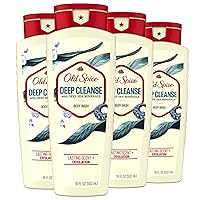 Men's Body Wash Deep Cleanse with Deep Sea Minerals, 18 oz (Pack of 4)