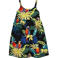 RJC Girl's Tropical Parrots Hawaiian Bungee Dress