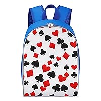 Poker Travel Laptop Backpack 13 Inch Lightweight Daypack Causal Shoulder Bag