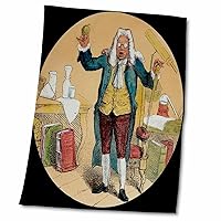 3dRose Magic Lantern Slide Sir Isaac Newton and The Apple Victorian Story - Towels (twl-359694-2)