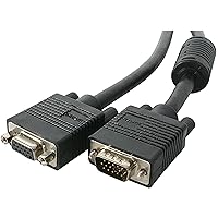 StarTech.com 35 ft Coax High Resolution VGA Monitor Extension Cable - HD15 M/F - 35ft VGA Extension Cable (MXT101HQ35) Gray