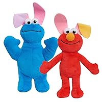 Just Play Sesame Street Easter Small Plush Bundle, 9-inch Tall Elmo and Cookie Monster Stuffed Animals, Kids Toys for Ages 18 Month