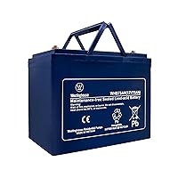 Westinghouse 12V 75Ah Deep Cycle Battery - Maintenance Free Rechargeable Battery Backup Sump Pump, Trolling Motor, Solar System, Mobility Wheelchair, General Use - 1 Year Warranty