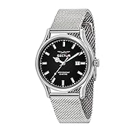 Sector R3253578017 Men's Analogue Quartz Watch with Stainless Steel Strap, silver, Bracelet
