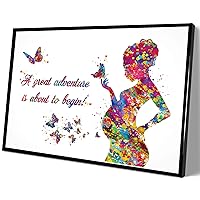 Canvas Paintings Wall Art,Pregnancy Flowers Obstetrician Nursing Baby Shower New Mum Art Gift Gift for home,children's room,game room,reading room wall decor（12