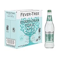 Fever Tree Elderflower Tonic Water - Premium Quality Mixer - Refreshing Beverage for Cocktails & Mocktails. Naturally Sourced Ingredients, No Artificial Sweeteners or Colors - 500 ML Bottles-Pack of 8 Fever Tree Elderflower Tonic Water - Premium Quality Mixer - Refreshing Beverage for Cocktails & Mocktails. Naturally Sourced Ingredients, No Artificial Sweeteners or Colors - 500 ML Bottles-Pack of 8
