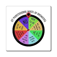 Novelty IT Professional Wheel of Answers Tech Information Hilarious Humorous Infotech Computer Information's Magnets 4