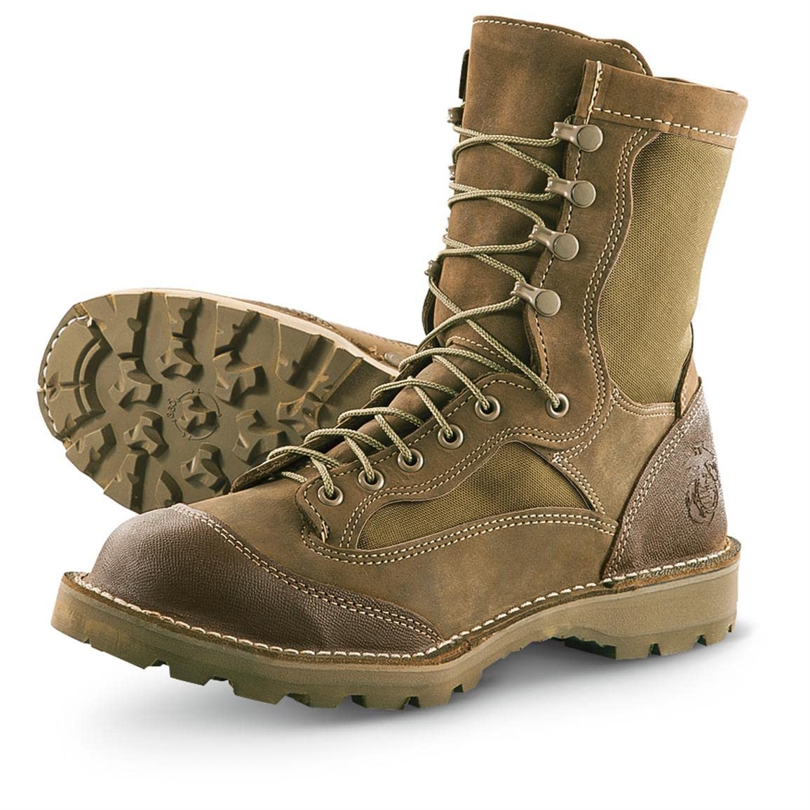 USMC Speed Lacer RAT Boot, Waterproof Gore-TEX, Vibram 360, GI, Made in USA, Mojave, Brown