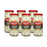 Mezzetta Cocktail Onions | Gluten Free, Keto, Kosher | 16 Fluid Ounce Jar (Pack of 6)