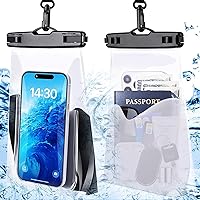 4 Pack Waterproof Phone Pouch Large Waterproof Cellphone Dry Bag Case for iPhone 14 13 12 11 Pro Max XS XR X Galaxy S21 Samsung S22 Up to 7