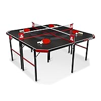 EastPoint Sports Hyper Pong 4-Way Table Tennis - Four Square Ping Pong Mashup Fun for The Whole Family