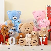 MorisMos Big Teddy Bear 3 with 9 Babies Bear，Baby Teddy Bear Inside Mommy Teddy Bear's Belly for Baby Shower, Teddy Bear Plush Toys with Babies Inside for Kids Mother‘s Day, Holiday Birthday Gift