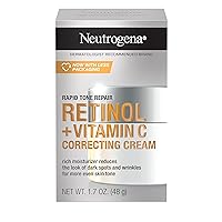 Neutrogena Rapid Tone Repair Retinol + Vitamin C Correcting Cream, 1.7 oz, Reduces Dark Spots, Fine Lines & Wrinkles