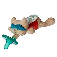 WubbaNub Infant Pacifier, 6-Inches, Lil' Hero