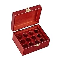 Wooden Storage Box for 12 Essential Oil Bottles - 10ml Size by Organic Aromas
