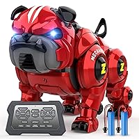 Robot Dog for Kids, Remote Control Robot Rechargeable Programing Stunt Robo Dog with Sing, Dance, Touch Function, Robotic Dog Toy for Boys Ages 5 6 7 8 9 10+ Birthday Gifts, Red