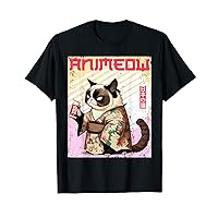 Meowstalgia: An Anime and Cat Fan's Blast from the Past T-Shirt