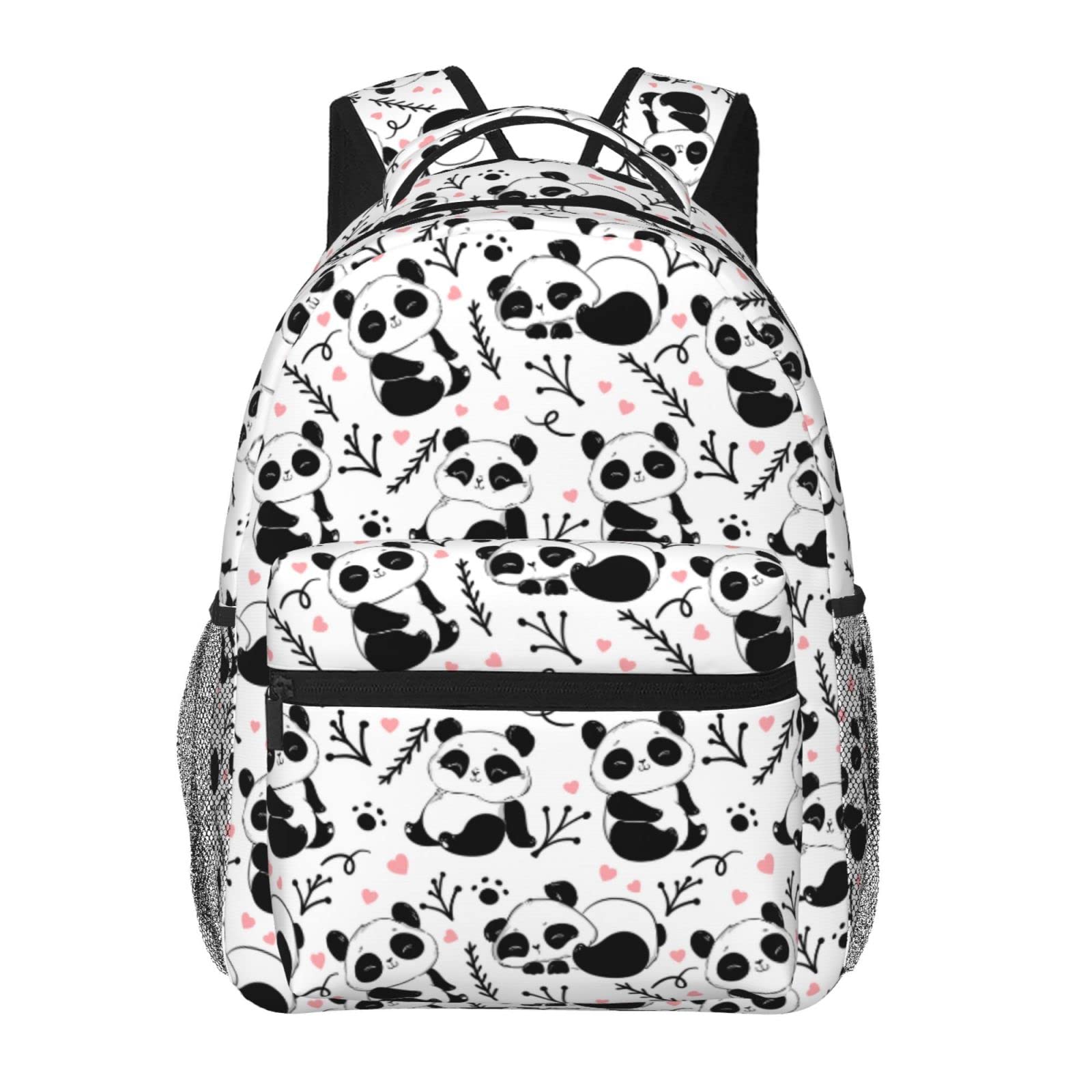 Niuyoif Cute Cartoon Panda Large Backpack For Men Women Personalized Laptop Tablet Travel Daypacks Shoulder Bag