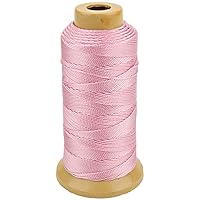 656 Feet Twisted Nylon Line Twine String Cord for Gardening Marking DIY Projects Crafting Masonry (Pink, 1mm-656 feet)