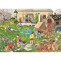 Small Farm in The Garden Egg Hunt Puzzles for Adults 1000 Pieces Easter Jigsaw Puzzle Challenging Educational Fun Family Activities Games Toys Gifts for Home Decor