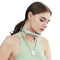 Neck Support, Adjustable Neck Brace, Decompressed, Shaping Cervical Collar, Cervical Neck Traction Device, Conducive to Correct Forward Head Posture, Suitable for Daily Life (L, Green)