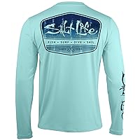 Salt Life Men's Marlin Fade Long Sleeve Performance Shirt