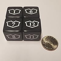 4 Piece Oversized 25mm Planeswalker Loyalty Counter Set Compatible with Magic: The Gathering