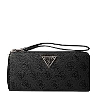 GUESS Laurel Large Zip Around Wallet, Coal Logo