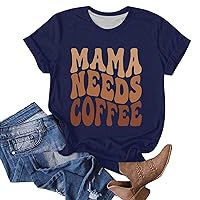 Women Mama T Shirts Mama Mommy Mom Bruh Shirt for Women Mom T Shirts Funny Short Sleeve Casual Crewneck Tops Tees Mother's Day