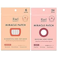 Rael Miracle Bundle - Microcrystal Dark Spot Cover (6 Count), Invisible Spot Cover (24 Count)