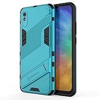 Phone Case Compatible with XiaoMi Redmi 9A Slim Case with Stand Kickstand PC & TPU Phone Case Cover,with Rugged Shockproof Protective Cover with Invisible Bracket and Foldable Protective Shell (Colo