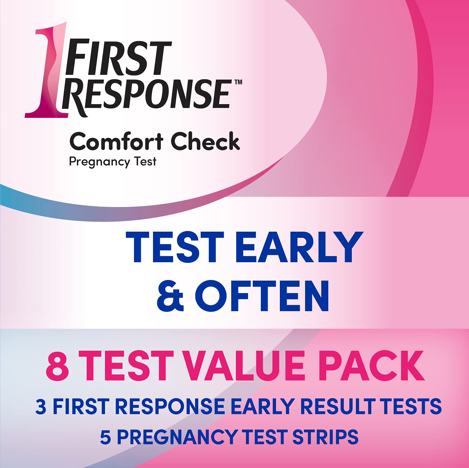 FIRST RESPONSE Comfort Check Pregnancy Test, 8 Count