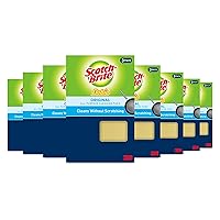 Scotch-Brite Dobie Pads, Dobie Sponge for All Purpose Cleaning of Kitchen, Bathroom, and Household, Non Scratch Dobie Cleaning Pads Safe for Non-Stick Cookware, 3 Count (Pack of 8) total 24 Dobie Pads