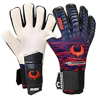 Renegade GK Eclipse Professional Soccer Goalie Gloves with Microbe-Guard (Sizes 6-12, Level 5) Pro-Tek Fingersaves & 4+3MM EXT Contact Grip | Goalkeeper Gloves for Elite Play | Based in The USA