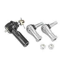 Tie Rod Ends Ball Joint Set, Steering Back Outer Ball Joint, for EZGO TXT Golf Cart, 70695-G01, Metal, Black, 3pcs