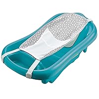 Newborn to Toddler Baby Bath Tub - Convertible 3-in-1 Baby Tub with Removable Sling - Ages 0 to 24 Months - Sure Comfort - Teal