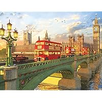 Springbok's 500 Piece Jigsaw Puzzle Westminster Bridge - Made in USA