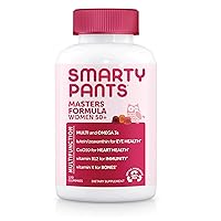 SmartyPants Men's & Women's Probiotic Immunity Gummies Digestive & Immune Support, Women's Masters Formula 50+ Eye, Heart & Bone Health - 120 Gummies