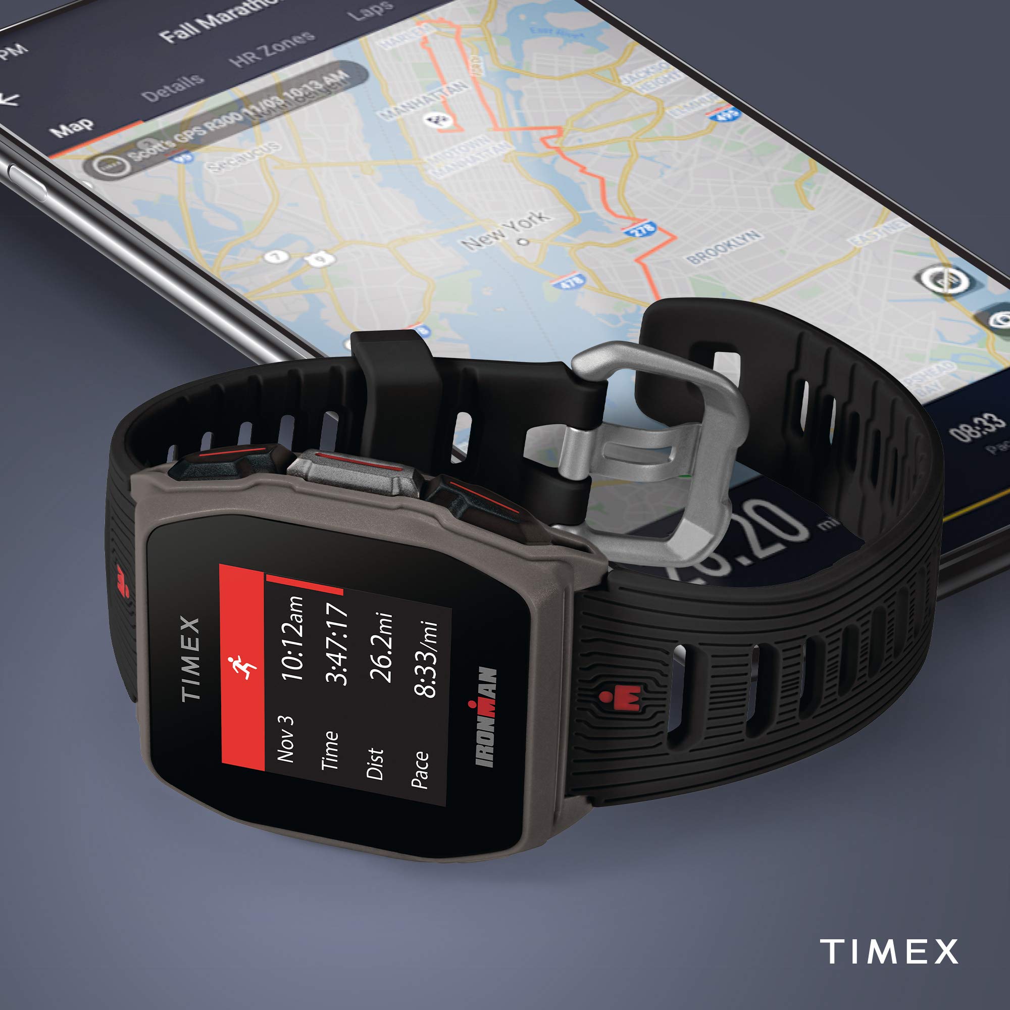 Mua TIMEX IRONMAN R300 GPS Smartwatch with Heart Rate 41mm – Dark Gray with  Black Silicone Strap trên Amazon Mỹ chính hãng 2023 | Giaonhan247