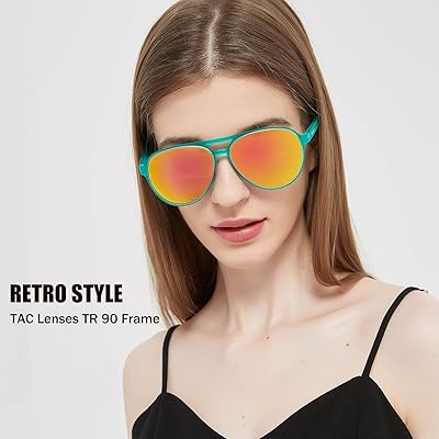 Mua Lasiyanor Lightweight TAC Polarized Tinted Classic Vintage Retro 70s  Sunglasses, TR-90 Frame for Women Men, UV 400 Protection trên  Mỹ  chính hãng 2024