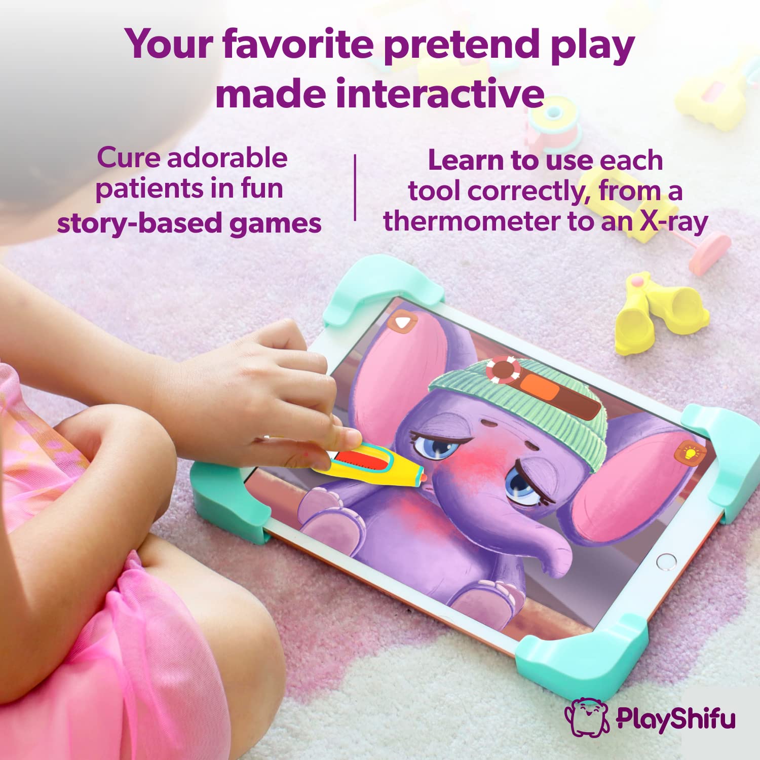PlayShifu STEM Toys for Kids - Tacto Doctor (Interactive Kit + App) - Pretend Play with Real STEM Learning