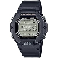 Casio Men's Digital Quartz Watch with Plastic Strap LWS-2200H-1AVEF, Resin, Strap.