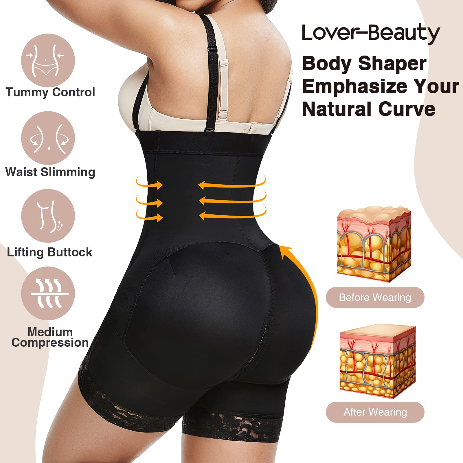 Buy Lover-Beauty Comfy BBL Stage 2 Fajas Colombians Shapewear for